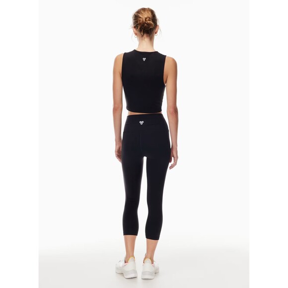 Aritzia Tna Atmosphere Cropped Black pant/leggings XS NWT Sold out - Picture 3 of 13